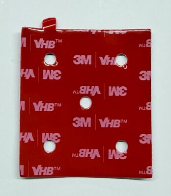 3M VHB レッドライナー両面フォームテープ、カスタムダイカット、高温耐性アクリル接着剤