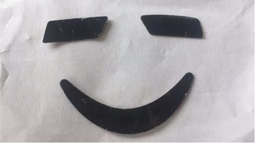 無害の黒いテフロン プラスチック シートの倍は付着力のマウスのスライドのパッド味方した