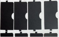 コンピュータのキーボードの黒く薄いポリエチレン テレフタラート マイラー